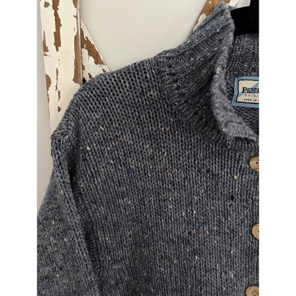 Vtg Pendleton Wool Cardigan Blue Size Large - Picture 4 of 7